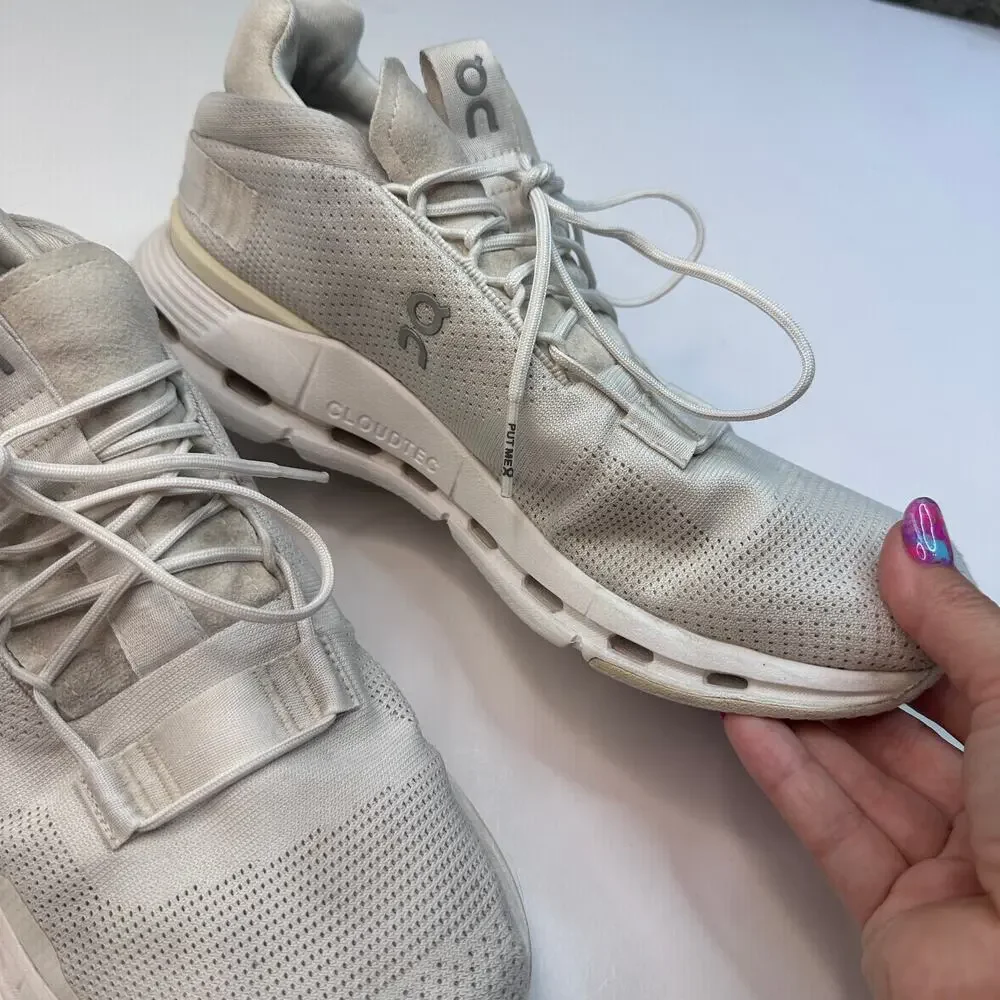 On Cloud All White Cloudnova Sneakers